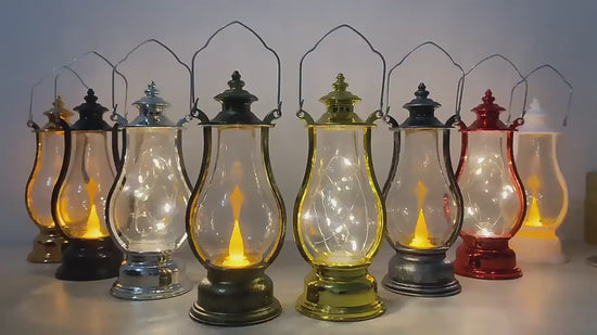 Portable Luminous Retro Flameless Candle Lamp  Creative Night Light